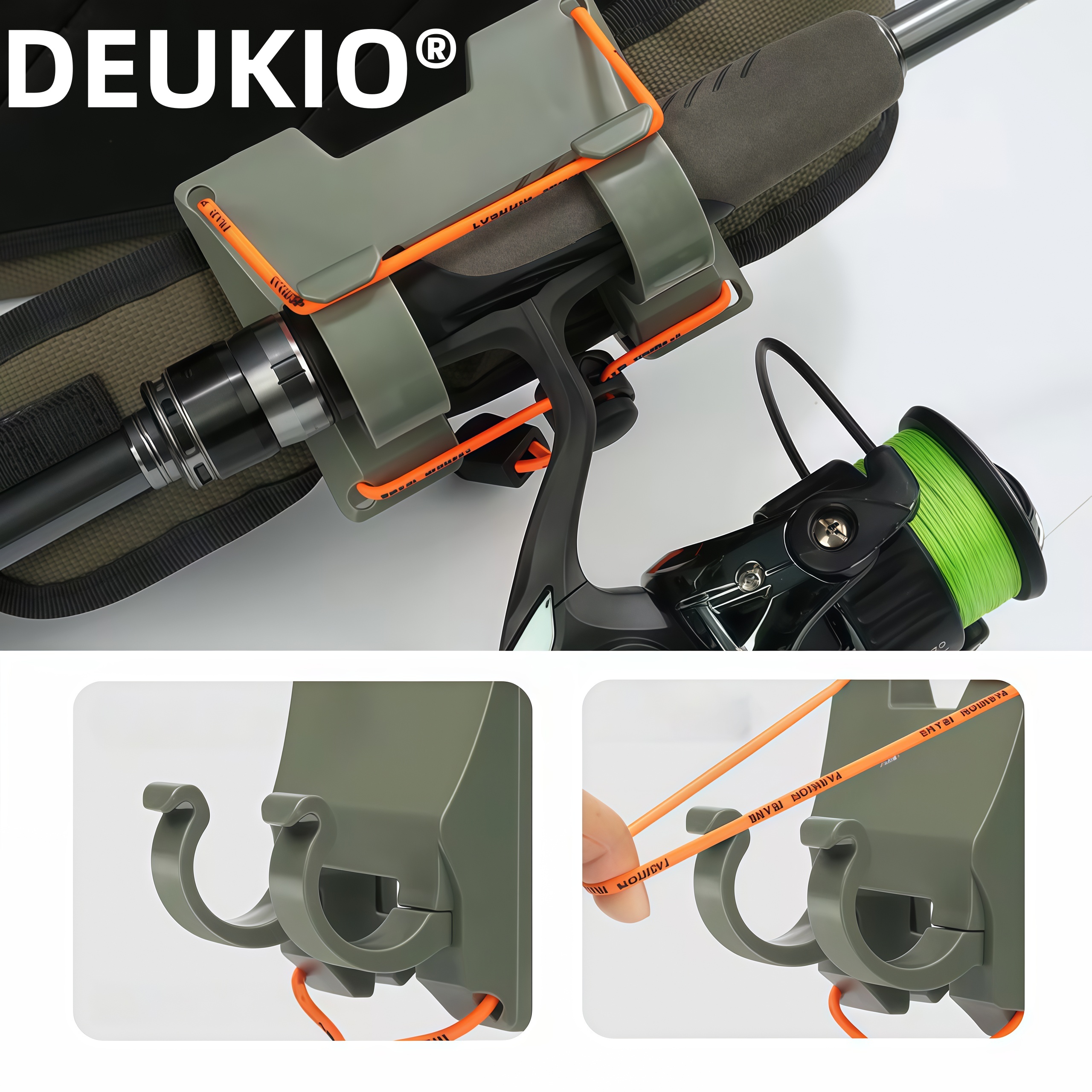 Spinning Reel - DEUKIO Outdoor Belt Clip Rod Holder