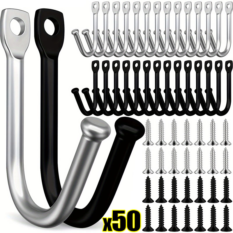 50/5Set J-shaped Metal Wall Ho - Reel Bag review and price