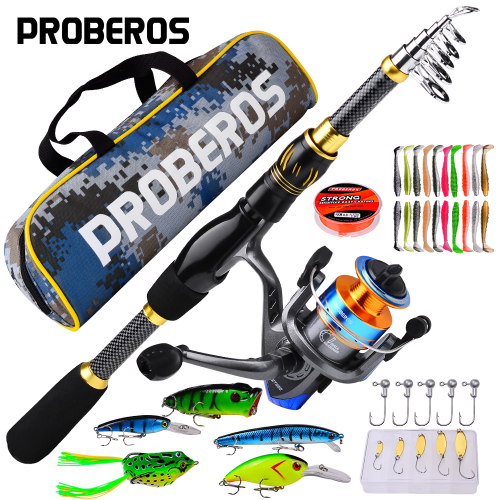 PROBEROS 1.5m-2.4m Fishing Rod - Spincast Reel review and price