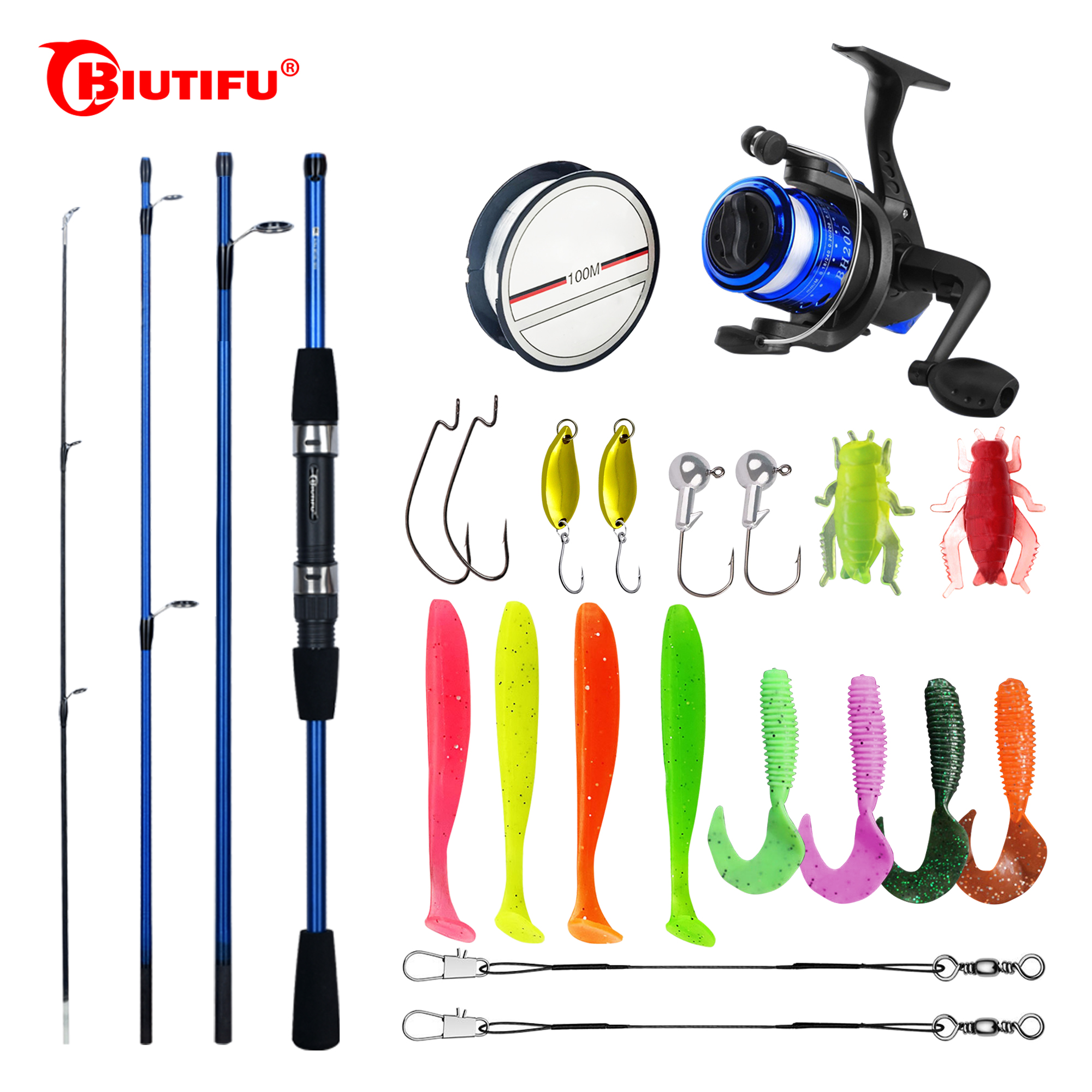 BIUTIFU Spinning Fishing Rod S - Spincast Reel review and price